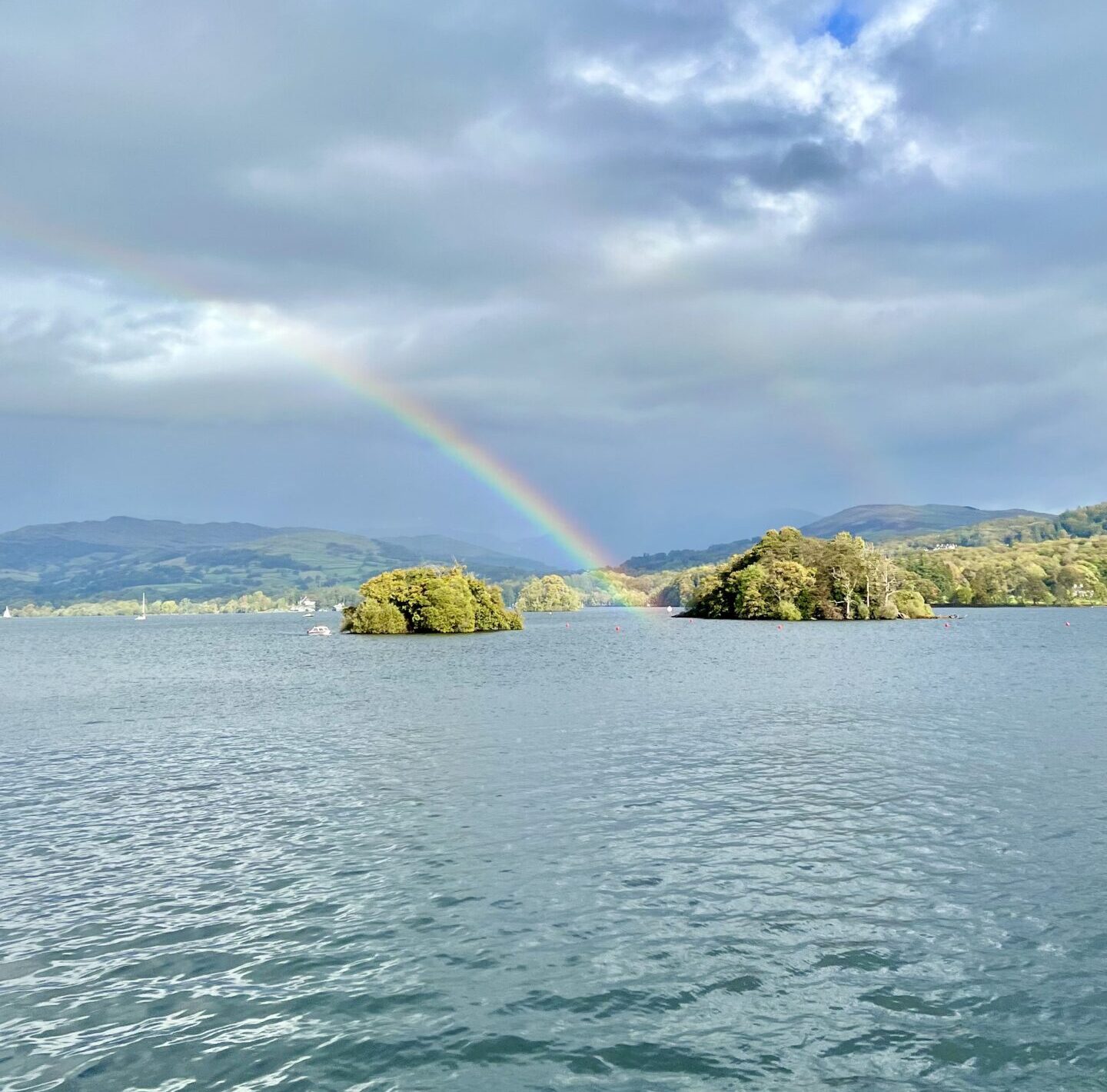 Rainbow over Lake Windermere