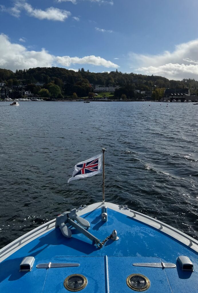 Boat ride on Lake Windermere, a perfect activity for one day in the Lake District