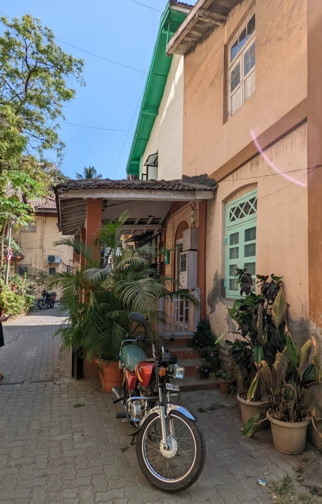 Small walkable street in Bandra West, Mumbai