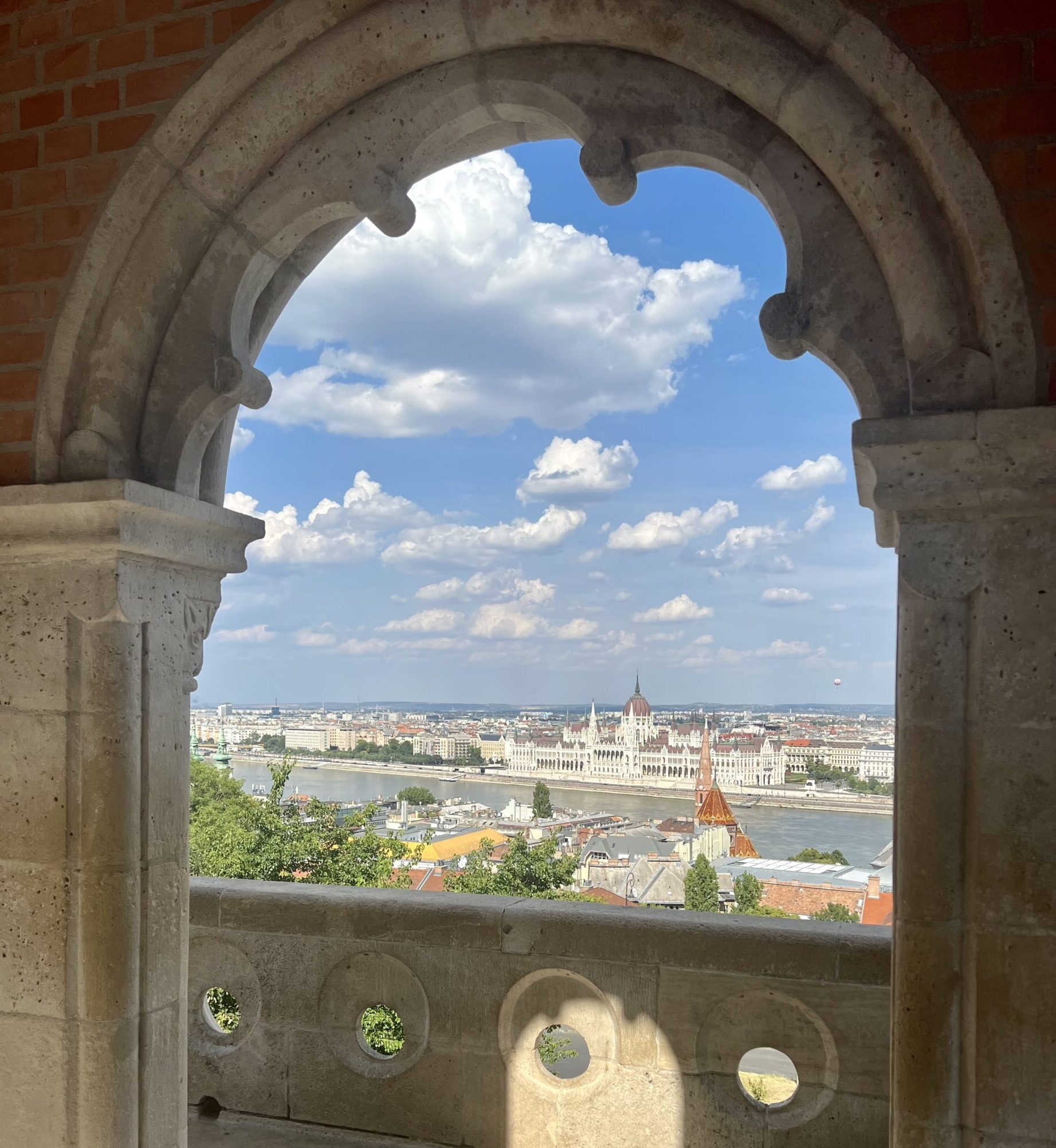 View of Budapest from Fisherman's Bastion, one of the must see things to do in 3 days in Budapest