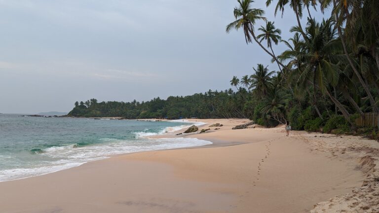 Silent Beach on South Coast of Sri Lanka